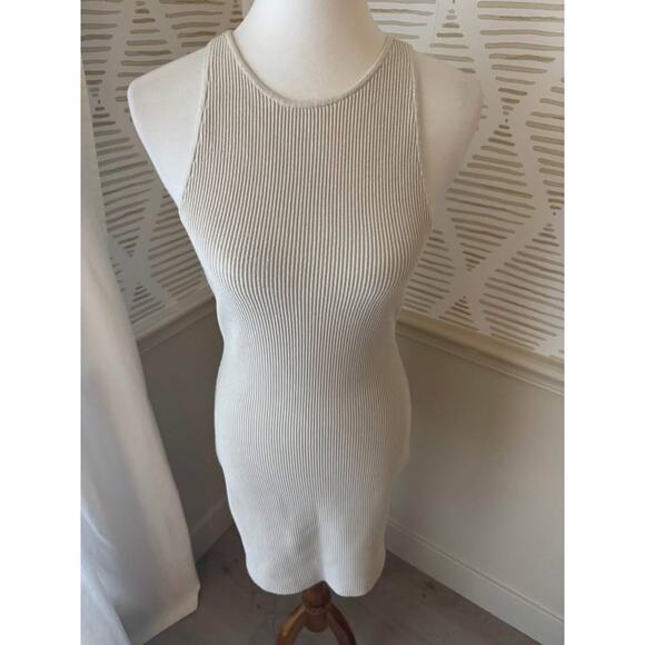 Aritzia Babaton Women’s Large Matte Pearl Winslet Sculpt Knit Dress - Picture 2 of 6